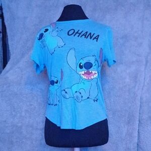 Disney Stitch Blue Short Sleeve Tee